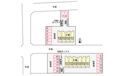 【区画図】 | ビー ホームⅡ
