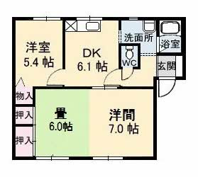 Y’s21 C棟の間取り