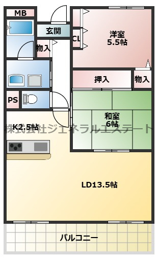 【間取り】 | ベルデュール四條畷