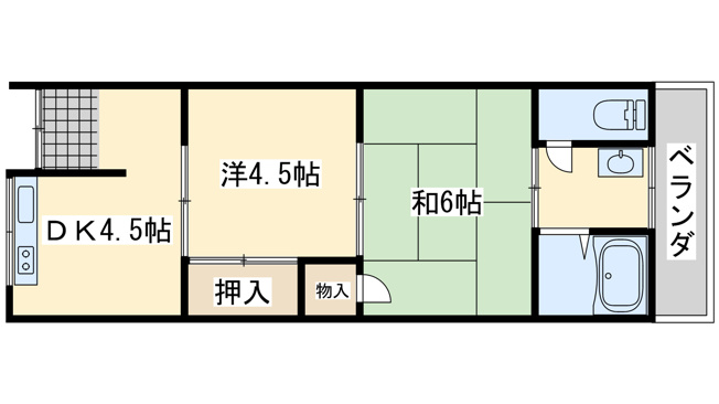 【間取り】 | サンハイツハタ