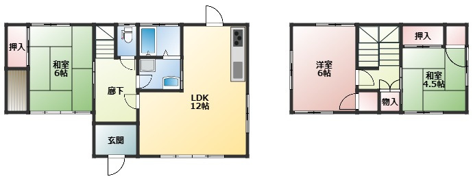出町　中古の間取り