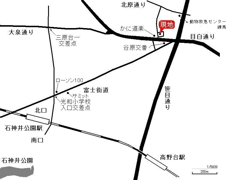 ヴィラ谷原の地図