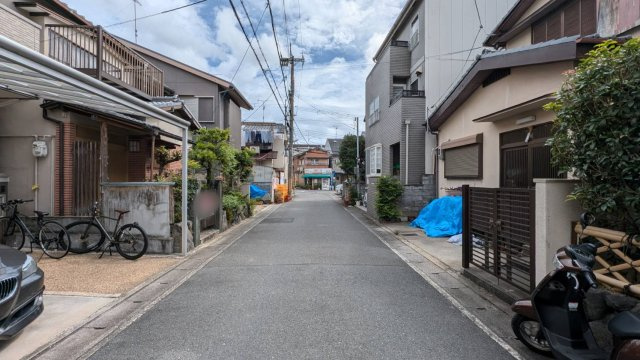 嵯峨野南浦町の前面道路含む現地写真