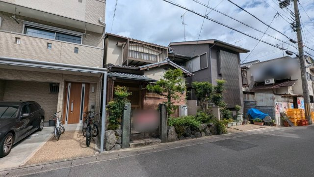 嵯峨野南浦町の前面道路含む現地写真