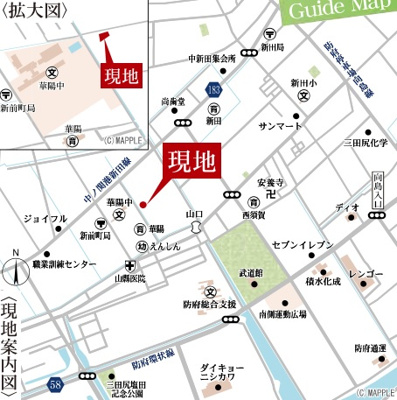 【周辺】 | リーブルガーデン防府市田島第１１（１号棟） | 案内図です。