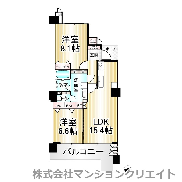 シンフォニアガーデン福井の間取り|現況と間取図が異なる場合は現況を優先とします。