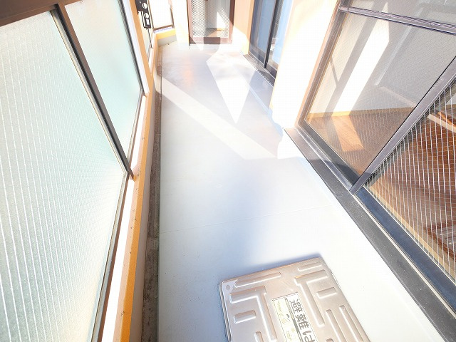 クレール郡山筒井のバルコニー