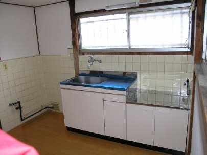 西之庄アパートのキッチン