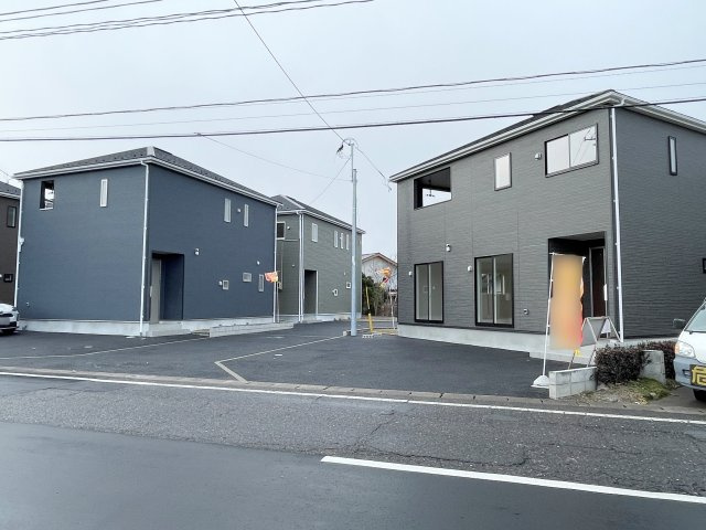 新築戸建・建売　郡山市大槻町第31（2期）Cradle Garden　全3棟の前面道路含む現地写真