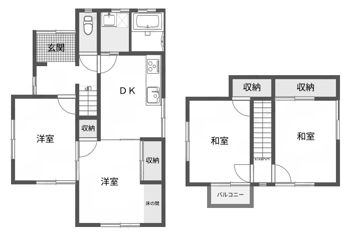 姫路市広畑区西蒲田568-9の間取り