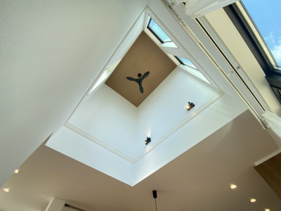 【居間・リビング】 | 読谷村渡慶次2期（全3棟）ラスト3号棟 | 3号棟　オーシャンビュー♪LDK19帖♪上部吹抜♪リビングエアコン標準装備♪