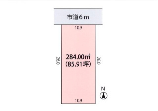 【区画図】 | 田中町　売土地