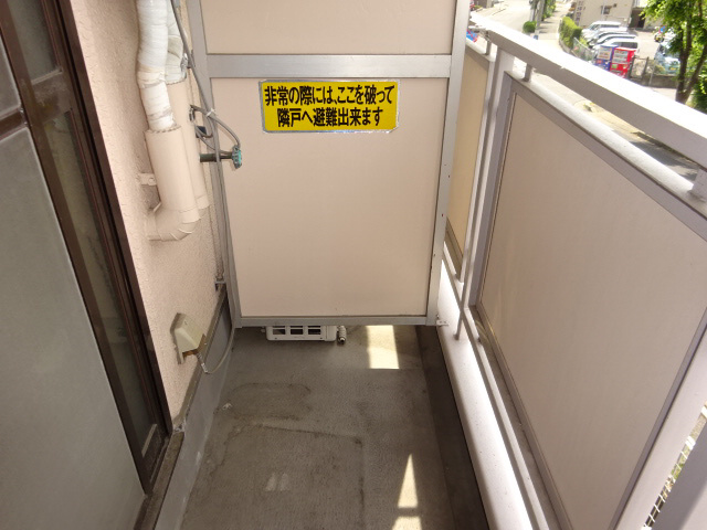 ビレッジ1のバルコニー