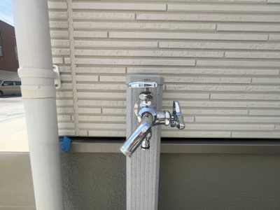 【設備】 | 読谷村渡慶次2期（全3棟）1号棟 | 1号棟　外水栓♪