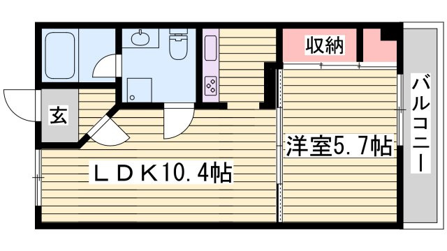 キャッスルコート南八代の間取り
