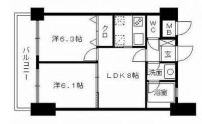 【間取り】 | エステートモア天神AXIS　★プライスホームなら仲介手数料0円です★