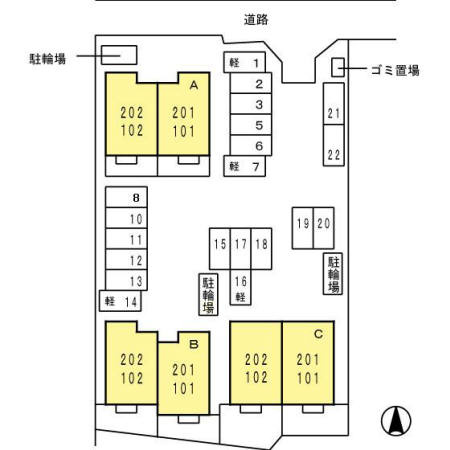【区画図】 | セジュール小坂　C棟