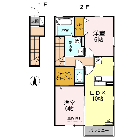 【間取り】 | セジュール小坂　C棟