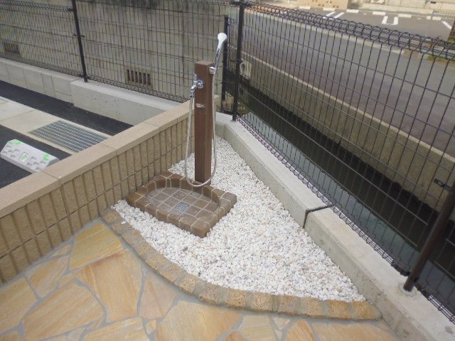 倉敷市福田町古新田のアパートのその他共用部分|ペット足洗い場