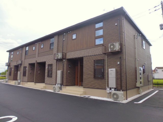 倉敷市福田町古新田のアパートの外観