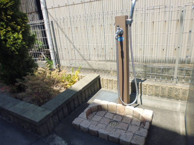 岡山市南区植松のアパートのその他共用部分|ペット足洗い場