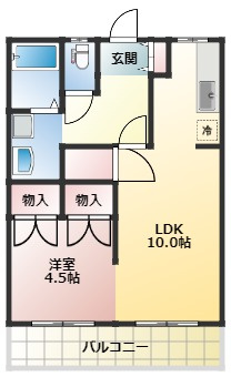 ファーストライフ松橋の間取り