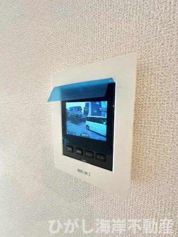 茅ヶ崎市若松町　新築戸建　全2棟のセキュリティ|テレビモニター付インターホン