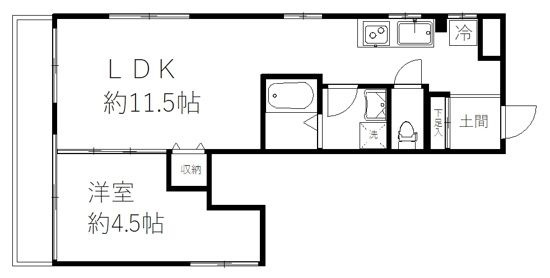 東久留米市南沢５丁目の賃貸マンションの間取り