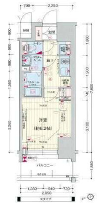 【間取り】 | プレサンスジェネ新神戸ステーションフロント
