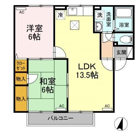 アムール A棟の間取り