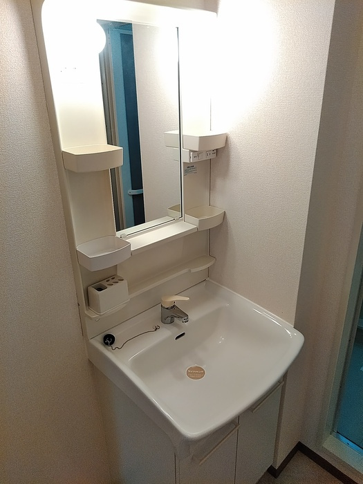 ウィルモア観月坂 B棟の独立洗面台|洗面洗髪化粧台