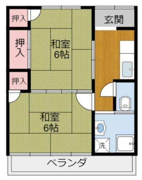 つるみ荘の間取り