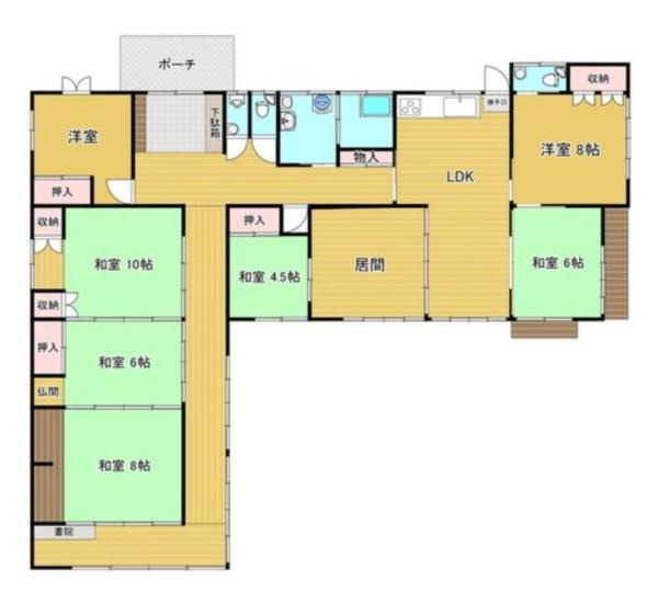 佐土原町上田島　中古戸建の間取り
