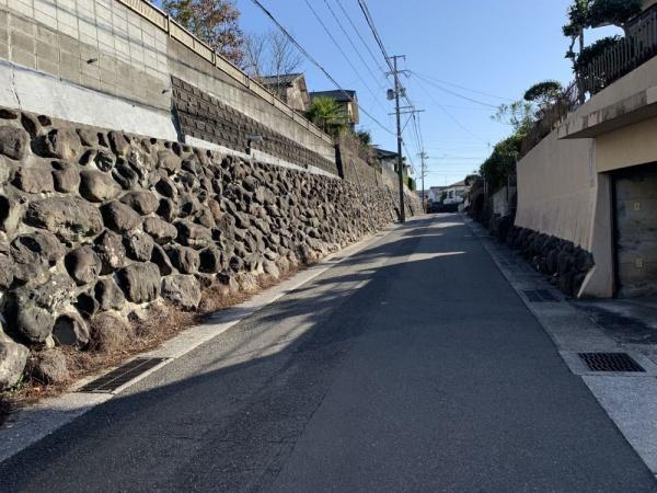 宮崎市桜ケ丘　土地の前面道路含む現地写真