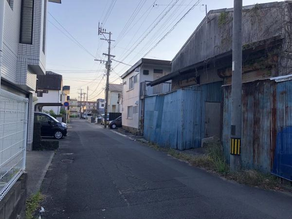 宮崎市堀川町・土地の前面道路含む現地写真