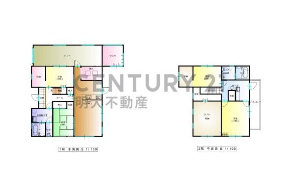 宮崎市赤江　中古戸建の間取り|【間取り】
4SLDK、土地面積/229.98ｍ2、建物面積/165.18ｍ2