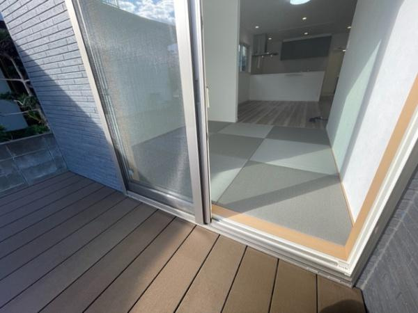 宮崎市曽師1号棟　戸建の和室|【1階リビング横和室】
リビング横和室は、子供の遊び場やお昼寝に便利です。