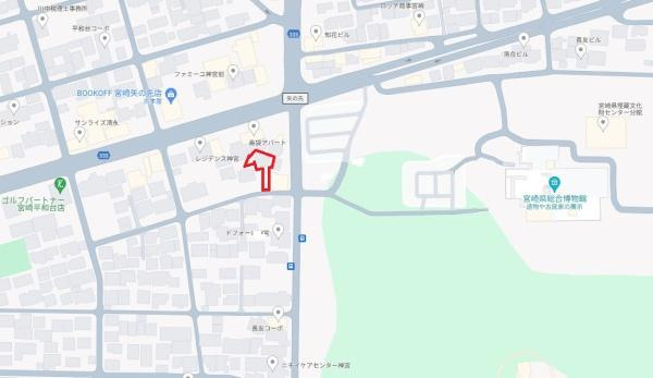 宮崎市神宮西　土地の土地図