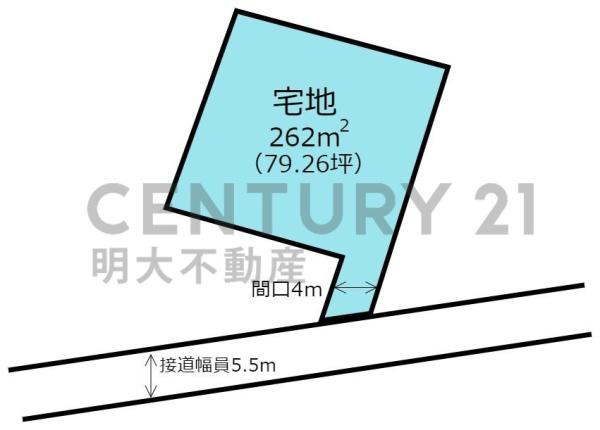 宮崎市大塚町竹原　土地の土地図