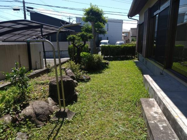 宮崎市月見ヶ丘　中古戸建の庭