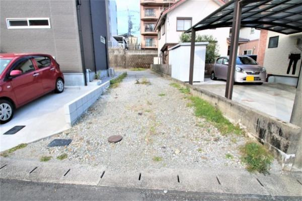 学園木花台桜　土地の前面道路含む現地写真