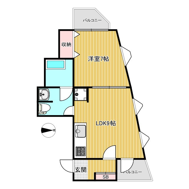 プレジール中嶋 の間取り