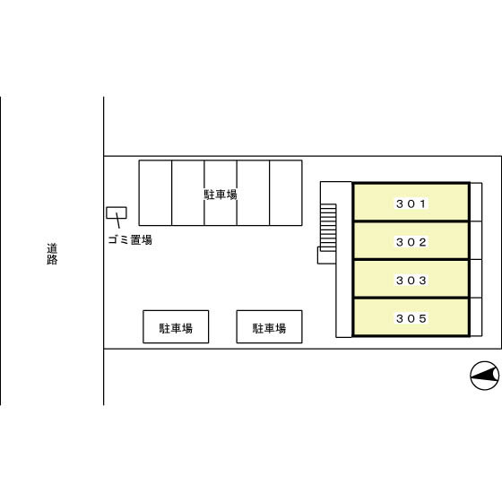 荒井第2ビルの区画図