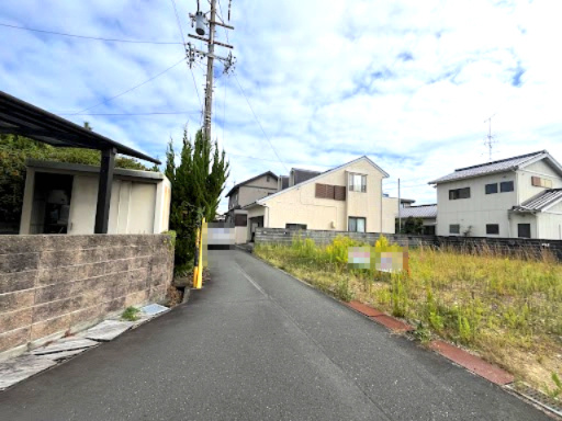 売土地　中央区住吉3丁目の周辺|道路です。
