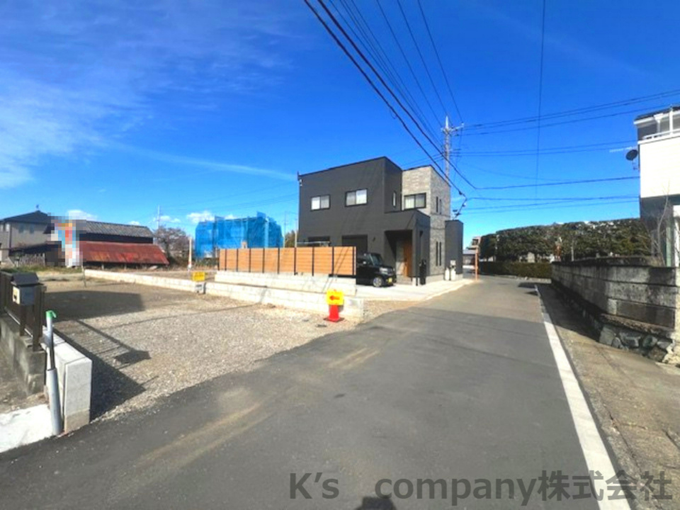 ◎高座郡寒川町田端　建築条件なし　売地　区画Cの前面道路含む現地写真|前面道路の様子です◇