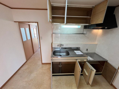 【キッチン】 | 田園コーポ | 収納が多く、調味料や器具の収納には困りません！