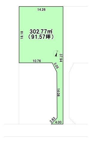 神栖市柳川３４４－４　土地の土地図