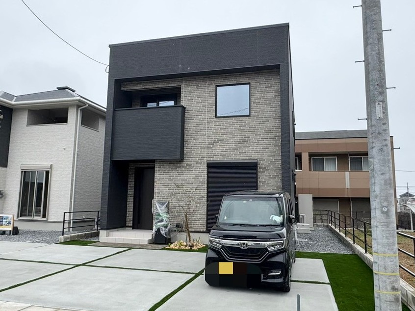 ONE HOUSE－ワンハウス－小倉南区朽網東2丁目【小倉南区　新築戸建て】の外観|ヴィンテージ風の外観です♪【小倉南区　新築戸建て】