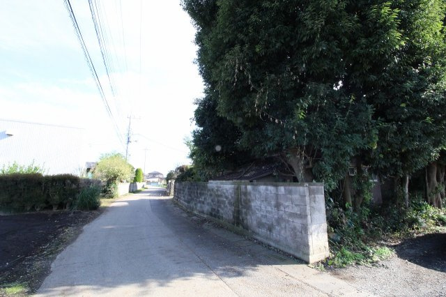 野木町友沼の前面道路含む現地写真|道路　西側から撮影