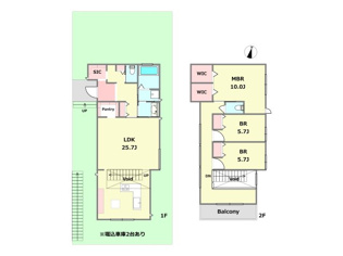 宝塚市雲雀丘2丁目新築一戸建ての間取り